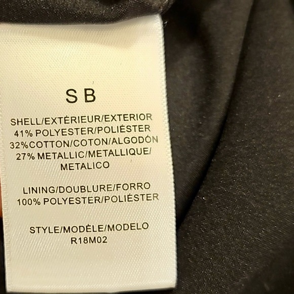 Nwt SB by Sachin + Babi Silver gold Metallic Moto Jacket M - Picture 8 of 9